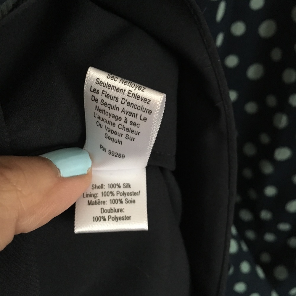 Vera Wang Lavender Label Silk Polka Dot Dress - Picture 8 of 8